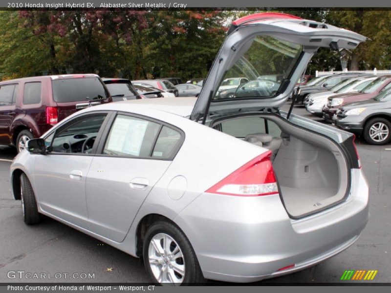 Alabaster Silver Metallic / Gray 2010 Honda Insight Hybrid EX