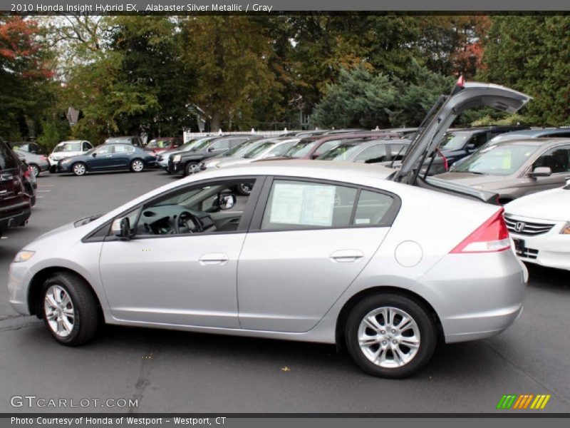 Alabaster Silver Metallic / Gray 2010 Honda Insight Hybrid EX