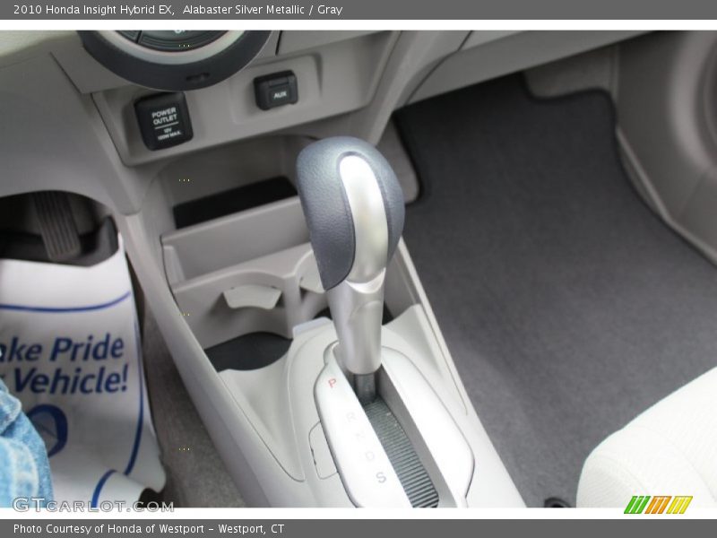 Alabaster Silver Metallic / Gray 2010 Honda Insight Hybrid EX