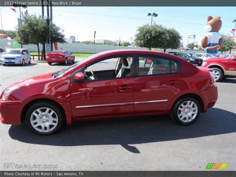 Red Brick / Beige 2012 Nissan Sentra 2.0 S