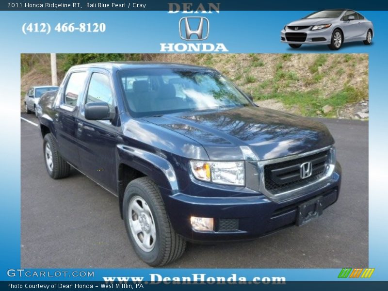 Bali Blue Pearl / Gray 2011 Honda Ridgeline RT