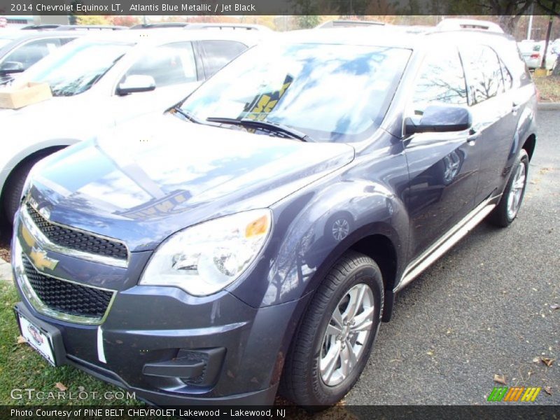 Atlantis Blue Metallic / Jet Black 2014 Chevrolet Equinox LT