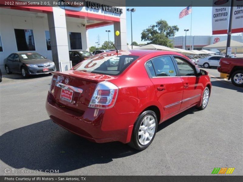 Red Brick / Beige 2012 Nissan Sentra 2.0 S