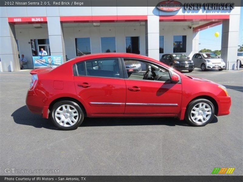 Red Brick / Beige 2012 Nissan Sentra 2.0 S