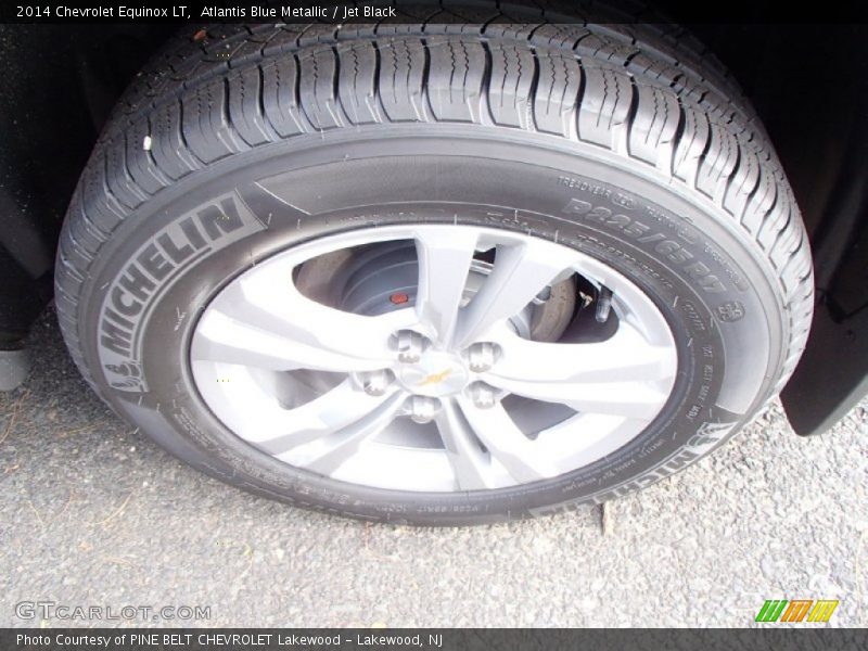 Atlantis Blue Metallic / Jet Black 2014 Chevrolet Equinox LT
