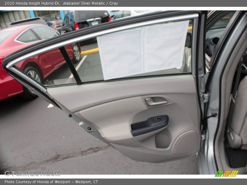 Alabaster Silver Metallic / Gray 2010 Honda Insight Hybrid EX