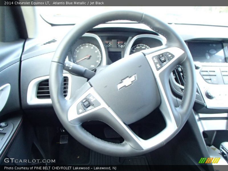 Atlantis Blue Metallic / Jet Black 2014 Chevrolet Equinox LT