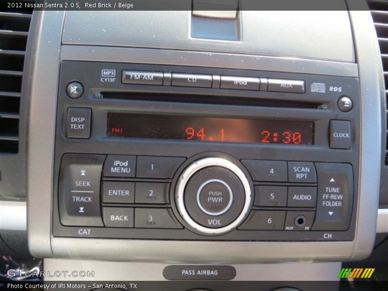 Red Brick / Beige 2012 Nissan Sentra 2.0 S