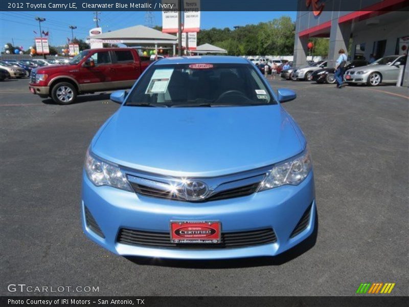 Clearwater Blue Metallic / Ivory 2012 Toyota Camry LE