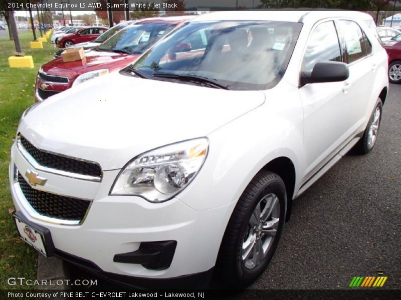 Summit White / Jet Black 2014 Chevrolet Equinox LS AWD