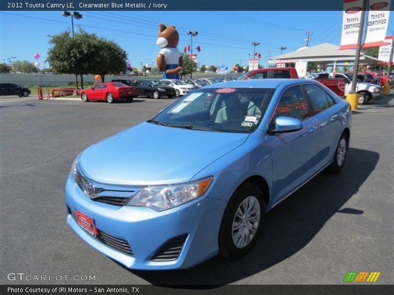 Clearwater Blue Metallic / Ivory 2012 Toyota Camry LE
