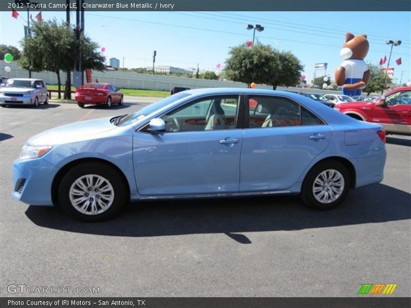 Clearwater Blue Metallic / Ivory 2012 Toyota Camry LE