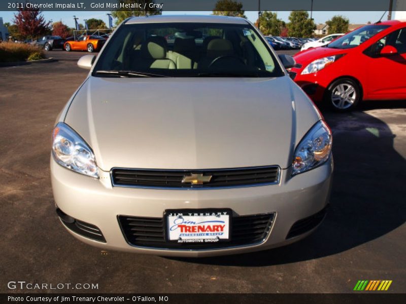 Gold Mist Metallic / Gray 2011 Chevrolet Impala LT
