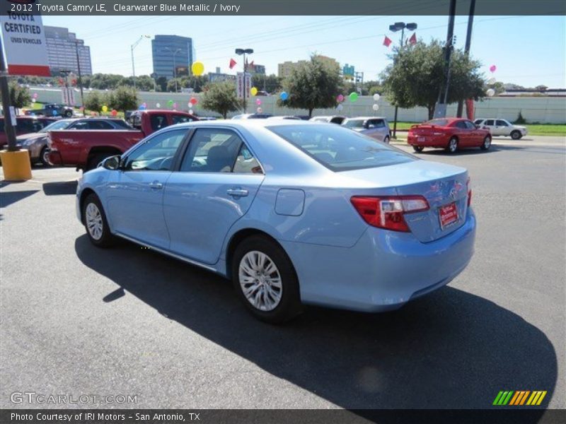 Clearwater Blue Metallic / Ivory 2012 Toyota Camry LE