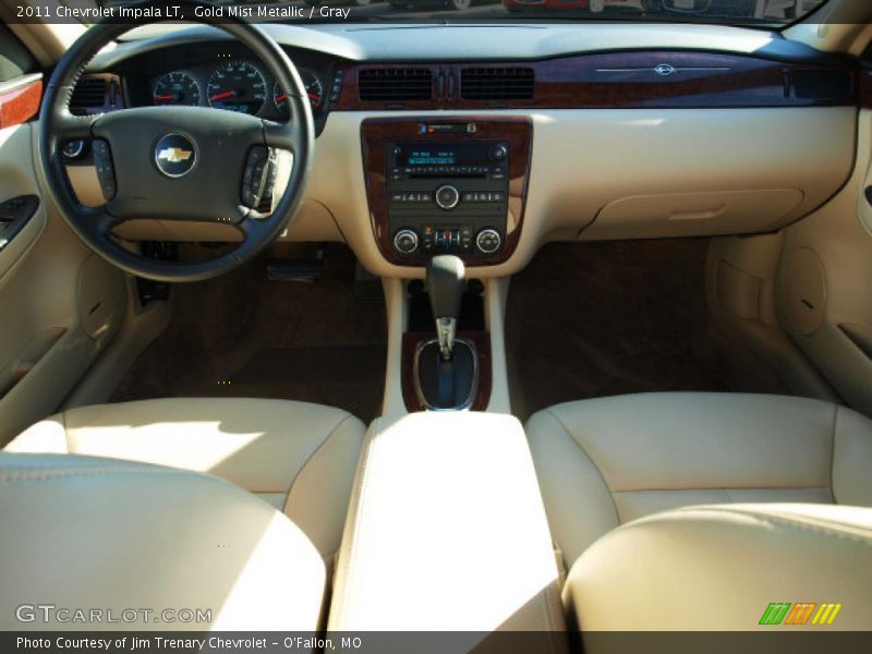 Gold Mist Metallic / Gray 2011 Chevrolet Impala LT
