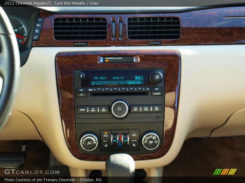 Gold Mist Metallic / Gray 2011 Chevrolet Impala LT