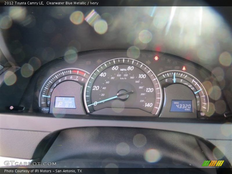 Clearwater Blue Metallic / Ivory 2012 Toyota Camry LE
