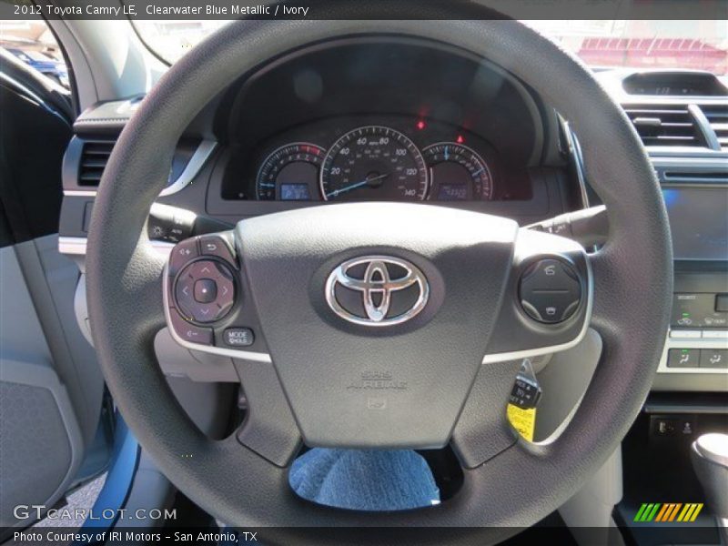 Clearwater Blue Metallic / Ivory 2012 Toyota Camry LE