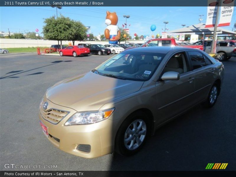 Sandy Beach Metallic / Bisque 2011 Toyota Camry LE V6