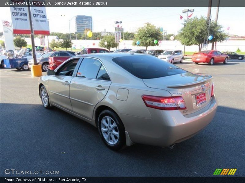 Sandy Beach Metallic / Bisque 2011 Toyota Camry LE V6
