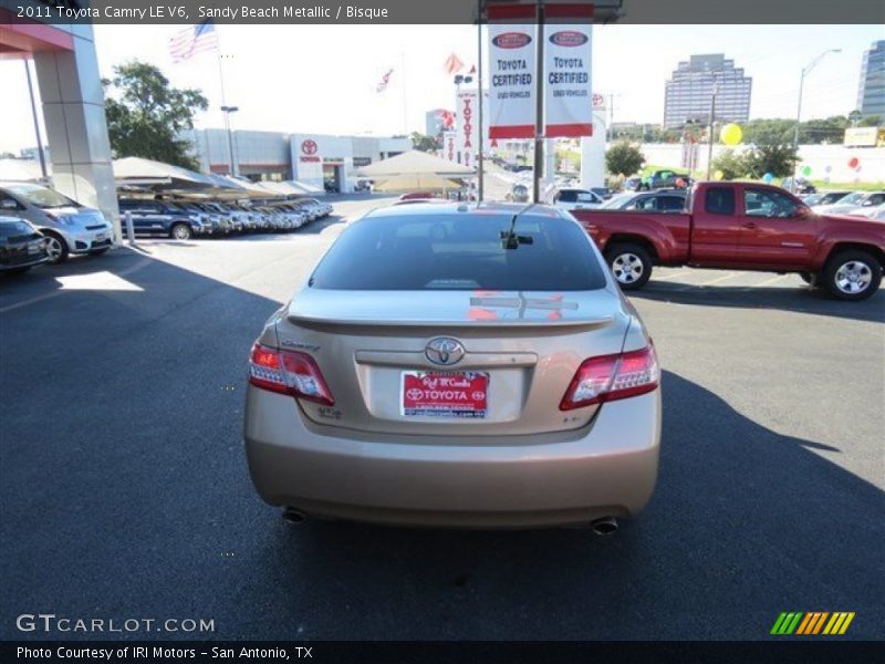 Sandy Beach Metallic / Bisque 2011 Toyota Camry LE V6
