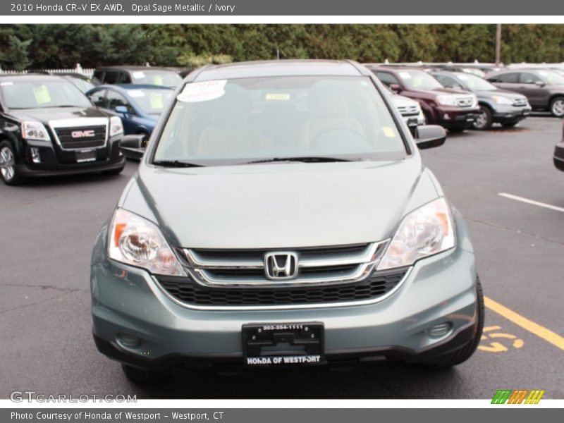 Opal Sage Metallic / Ivory 2010 Honda CR-V EX AWD