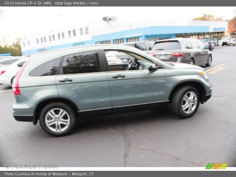 Opal Sage Metallic / Ivory 2010 Honda CR-V EX AWD