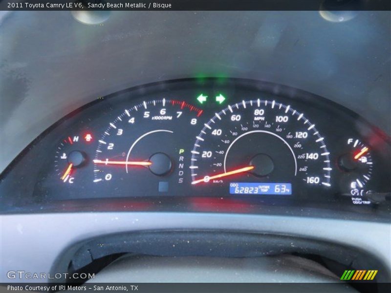 Sandy Beach Metallic / Bisque 2011 Toyota Camry LE V6