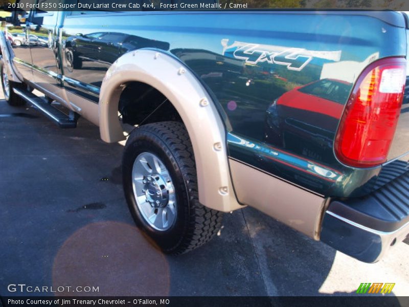 Forest Green Metallic / Camel 2010 Ford F350 Super Duty Lariat Crew Cab 4x4