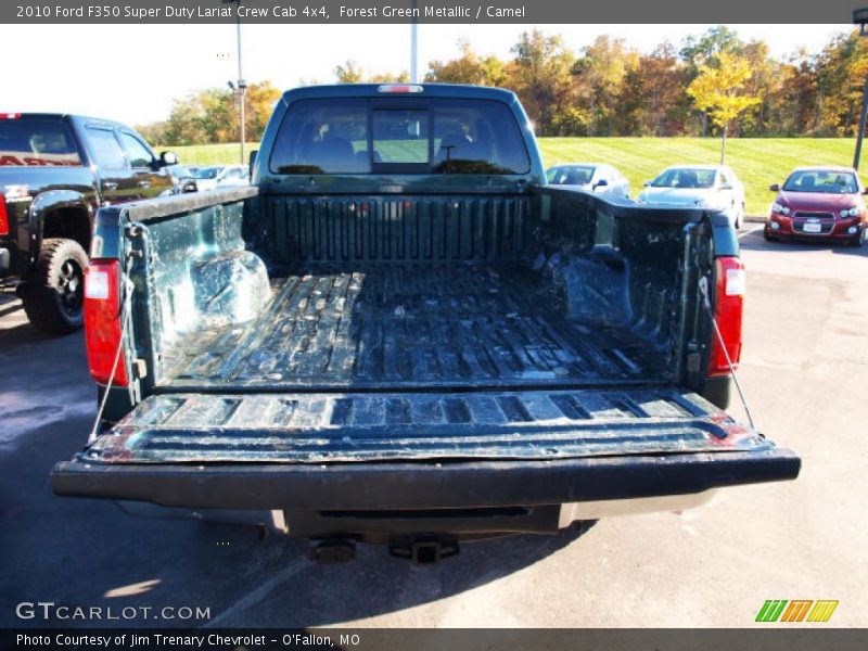Forest Green Metallic / Camel 2010 Ford F350 Super Duty Lariat Crew Cab 4x4