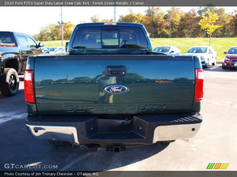 Forest Green Metallic / Camel 2010 Ford F350 Super Duty Lariat Crew Cab 4x4
