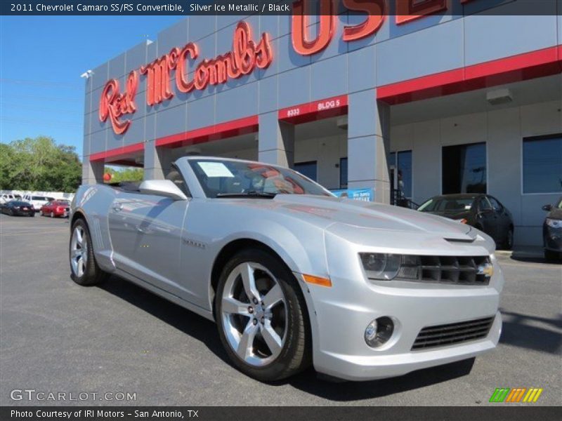 Silver Ice Metallic / Black 2011 Chevrolet Camaro SS/RS Convertible