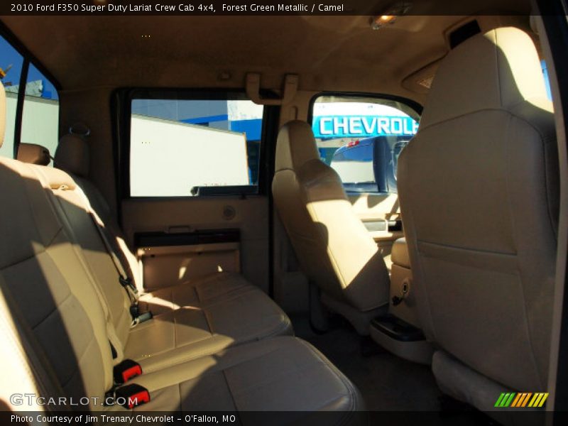 Forest Green Metallic / Camel 2010 Ford F350 Super Duty Lariat Crew Cab 4x4
