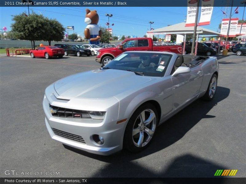 Silver Ice Metallic / Black 2011 Chevrolet Camaro SS/RS Convertible
