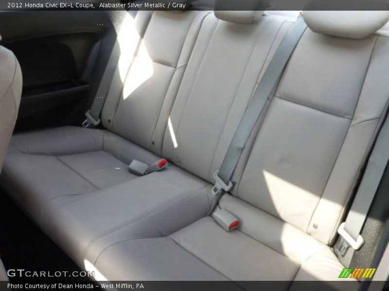 Alabaster Silver Metallic / Gray 2012 Honda Civic EX-L Coupe