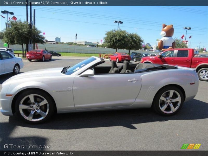 Silver Ice Metallic / Black 2011 Chevrolet Camaro SS/RS Convertible