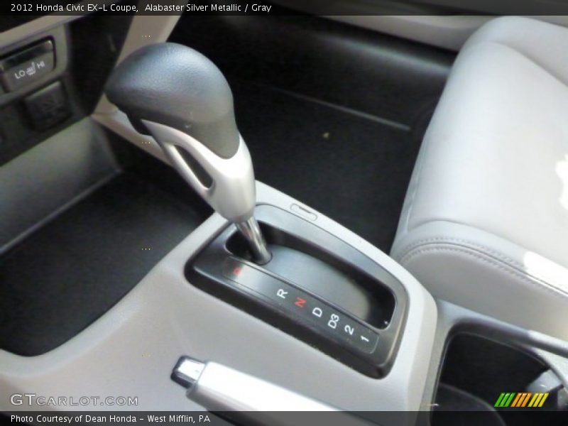 Alabaster Silver Metallic / Gray 2012 Honda Civic EX-L Coupe