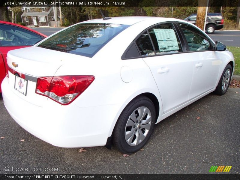 Summit White / Jet Black/Medium Titanium 2014 Chevrolet Cruze LS