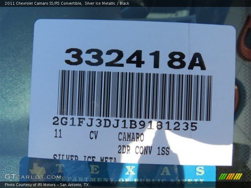 Silver Ice Metallic / Black 2011 Chevrolet Camaro SS/RS Convertible