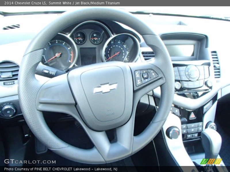 Summit White / Jet Black/Medium Titanium 2014 Chevrolet Cruze LS