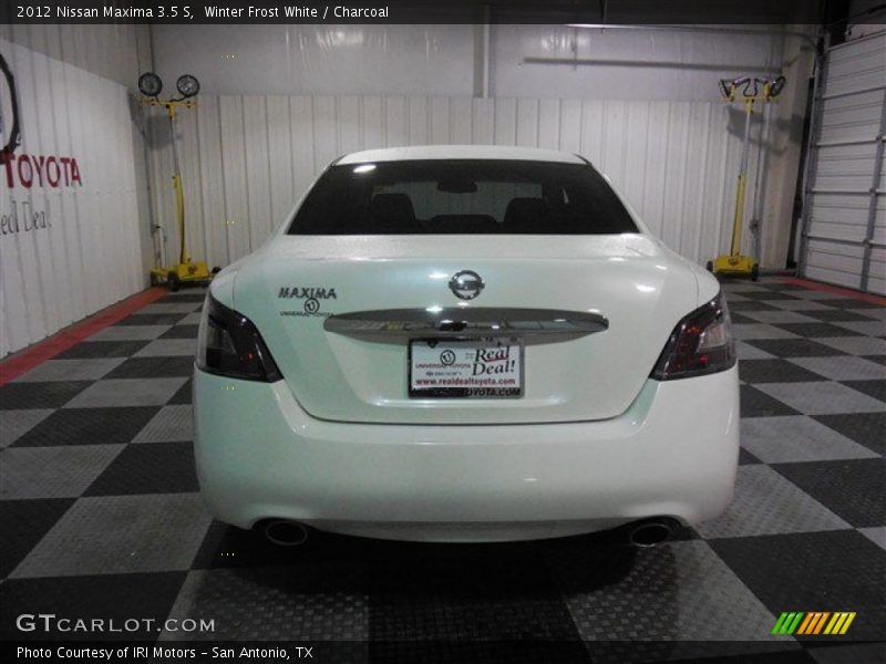 Winter Frost White / Charcoal 2012 Nissan Maxima 3.5 S