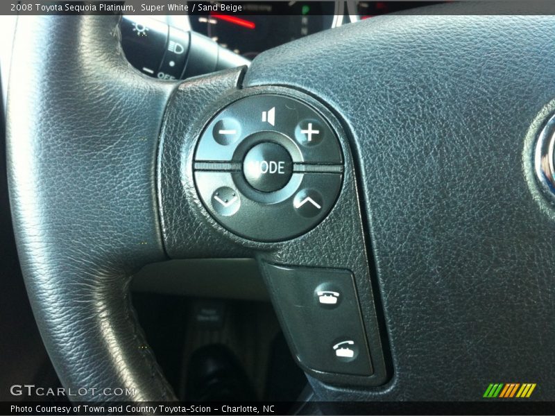 Super White / Sand Beige 2008 Toyota Sequoia Platinum