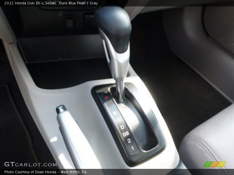 Dyno Blue Pearl / Gray 2012 Honda Civic EX-L Sedan