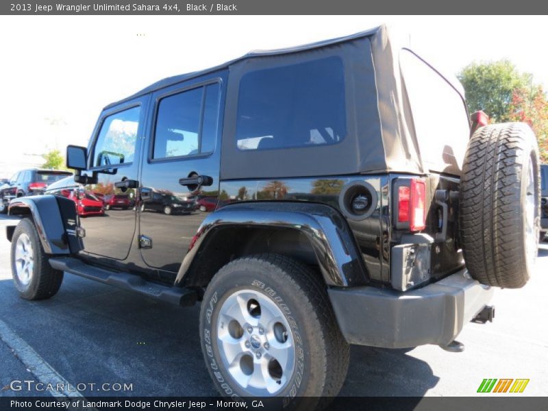Black / Black 2013 Jeep Wrangler Unlimited Sahara 4x4