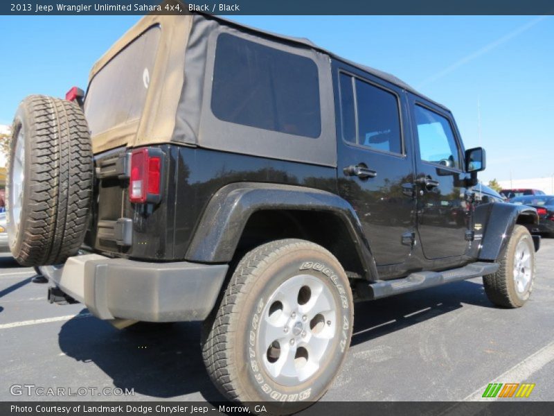Black / Black 2013 Jeep Wrangler Unlimited Sahara 4x4