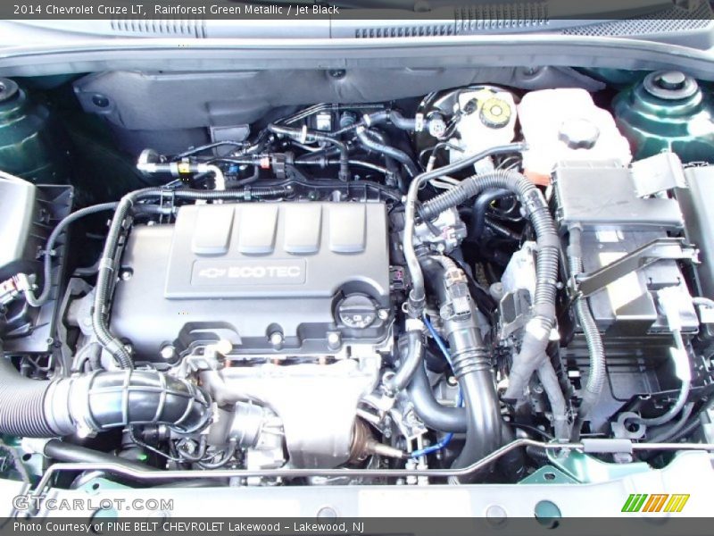 Rainforest Green Metallic / Jet Black 2014 Chevrolet Cruze LT