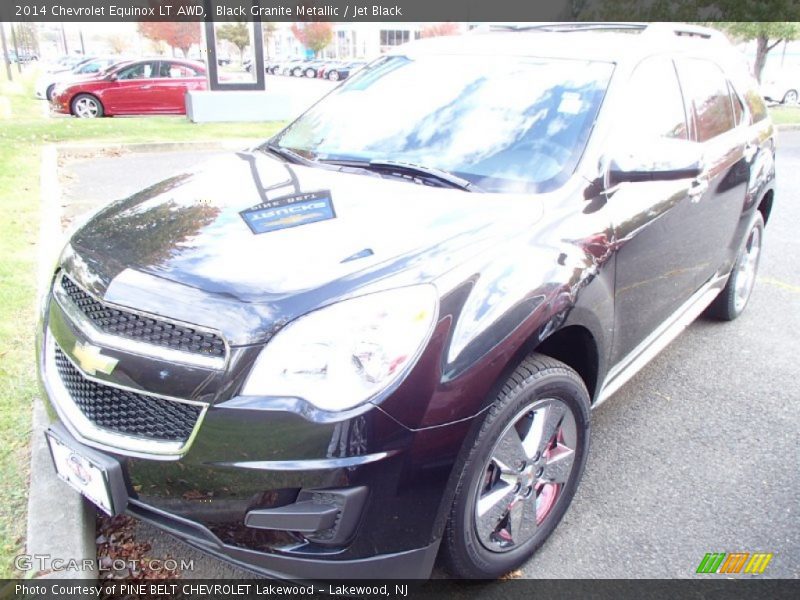 Black Granite Metallic / Jet Black 2014 Chevrolet Equinox LT AWD