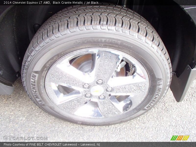Black Granite Metallic / Jet Black 2014 Chevrolet Equinox LT AWD
