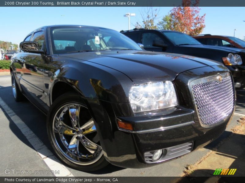 Brilliant Black Crystal Pearl / Dark Slate Gray 2008 Chrysler 300 Touring