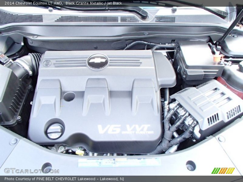 Black Granite Metallic / Jet Black 2014 Chevrolet Equinox LT AWD